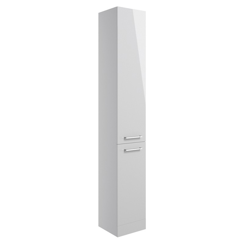 Naha 350mm(w) Floor Standing 2 Door Tall Unit - Grey Gloss