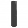 Naha 350mm(w) Floor Standing 2 Door Tall Unit - Anthracite Gloss