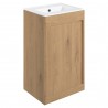 Nara 510mm(w) Floor Standing Unit Inc. Basin - Seville Oak