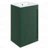 Nara 510mm(w) Floor Standing Unit Inc. Basin - Matt Conifer Green