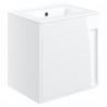 Nara 510mm(w) Wall Hung Unit Inc. Basin - White Gloss