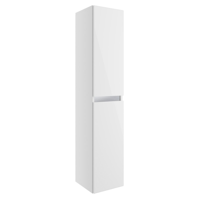 Nagano 300mm(w) 2 Door Wall Hung Tall Unit - White Gloss