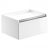 Nagano 615mm(w) 1 Drawer Wall Hung Basin Unit Inc. Basin - White Gloss