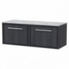 1200mm Wall Hung Single Drawer Vanity with Marble Worktop