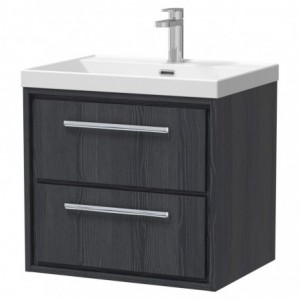 600mm Wall Hung 2-Drawer Vanity with Basin - 1 Tap Hole