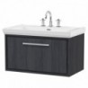 800mm Wall Hung Single Drawer Vanity with Basin - 3 Tap Hole