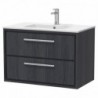 800mm Wall Hung 2-Drawer Vanity with Basin - 1 Tap Hole