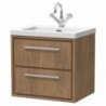 600mm Wall Hung 2-Drawer Vanity with Basin - 1 Tap Hole