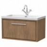 800mm Wall Hung Single Drawer Vanity with Basin - 1 Tap Hole