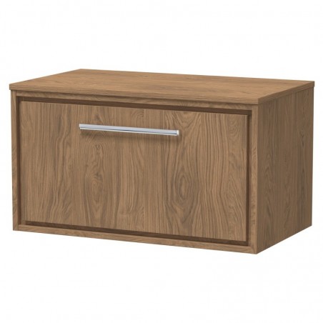 800mm Wall Hung Single Drawer Vanity with Worktop