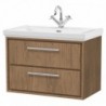 800mm Wall Hung 2-Drawer Vanity with Basin - 1 Tap Hole