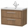 800mm Wall Hung 2-Drawer Vanity with Basin - 1 Tap Hole