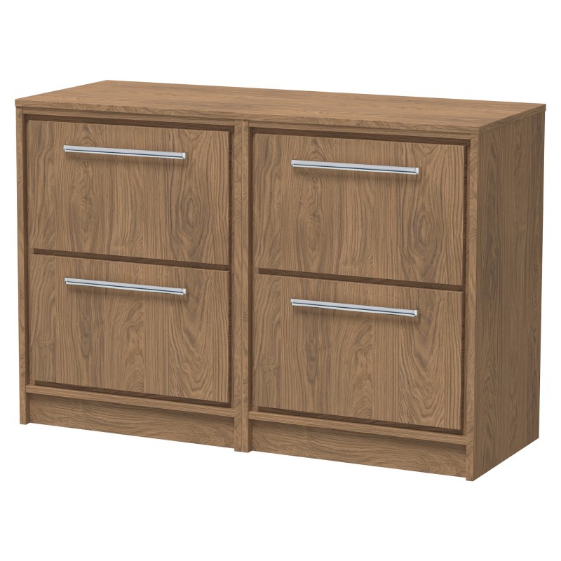 1200mm Floor Standing 4-Drawer Vanity with Worktop