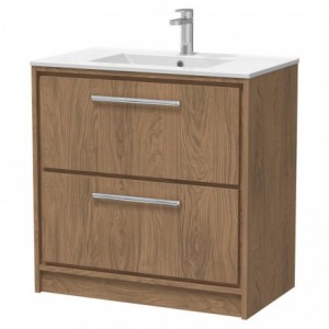 800mm Floor Standing 2-Drawer Vanity with Basin - 1 Tap Hole