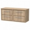 1200mm Wall Hung 4-Drawer Vanity with Worktop