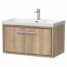 800mm Wall Hung Single Drawer Vanity with Basin - 1 Tap Hole