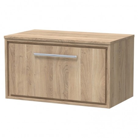 800mm Wall Hung Single Drawer Vanity with Worktop