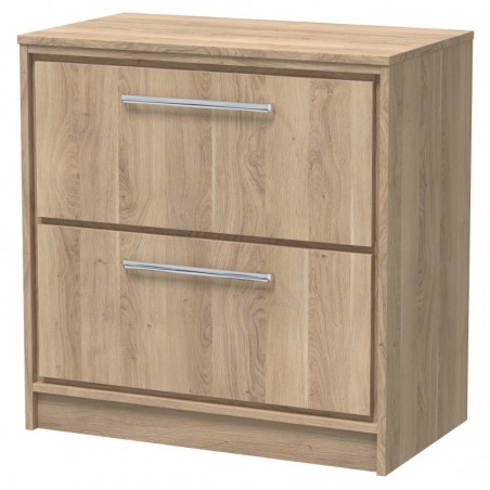 800mm Floor Standing 2-Drawer Vanity with Worktop