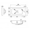 500mm (w) x 255mm (h) x 135mm (d) Compact Polymarble Basin (Compatible With Hudson Reed Fusion Fitted Furniture)