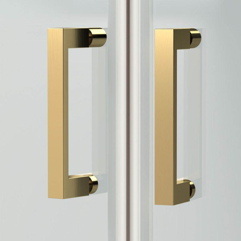 Brushed Brass Rene Quadrant Shower Enclosures