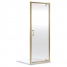 Brushed Brass Rene Pivot Shower Doors