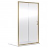 Brushed Brass Rene Sliding Shower Doors