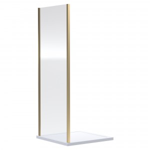 Brushed Brass Rene Shower Side Panels