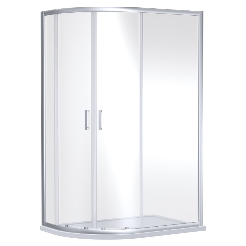 Chrome Rene Offset Quadrant Shower Enclosures