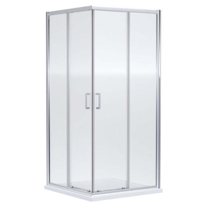 Chrome Rene 6mm Corner Entry Shower Enclosures - 2 Sizes