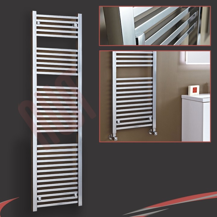 500mm (w) x 1800mm (h) "Atlas" Chrome Designer Towel Rail