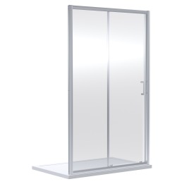 Chrome Rene 6mm Single Sliding Shower Doors 1000mm to 1700mm (w) - 7 Sizes