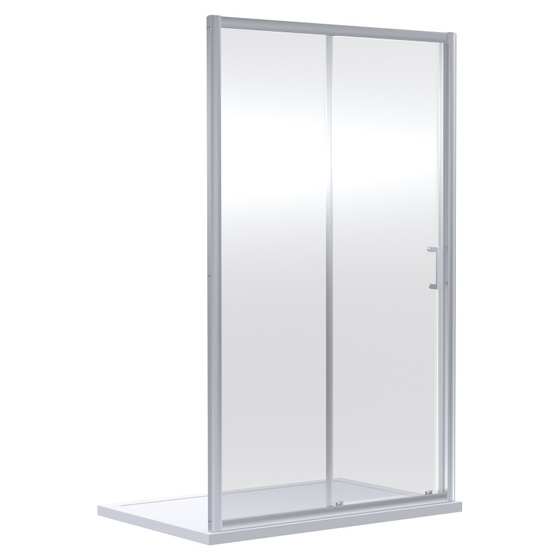 Chrome Rene Single Sliding Shower Doors