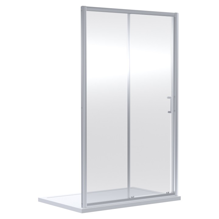 Chrome Rene 6mm Single Sliding Shower Doors 1000mm to 1700mm (w) - 7 Sizes