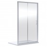 Chrome Rene Single Sliding Shower Doors