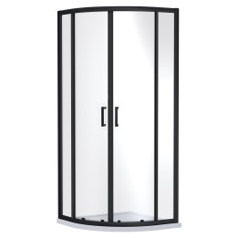 Matt Black Rene 6mm Quadrant Shower Enclosures - 2 Sizes