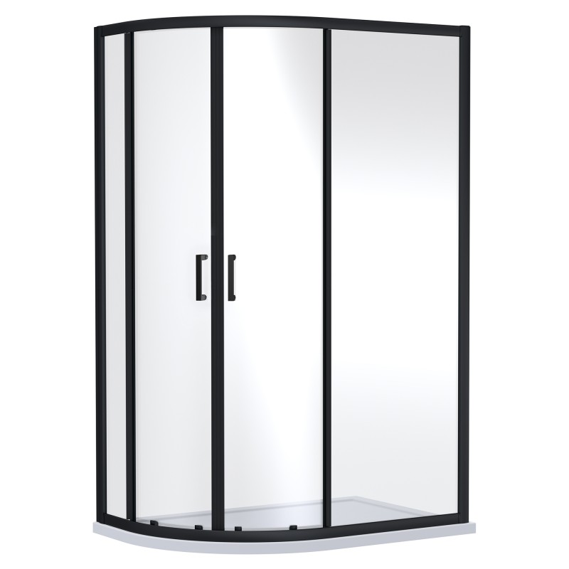 Matt Black Rene Offset Quadrant Shower Enclosures