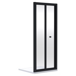 Matt Black Rene 6mm Bi-Fold Shower Doors 700mm to 1200mm (w) - 7 Sizes