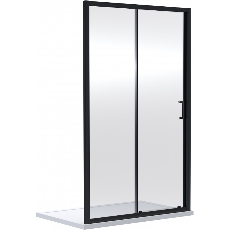 Matt Black Rene Sliding Shower Doors