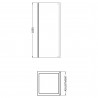 700mm(W) To 900mm(W) "Ella" 5mm Side Panels For Shower Enclosures