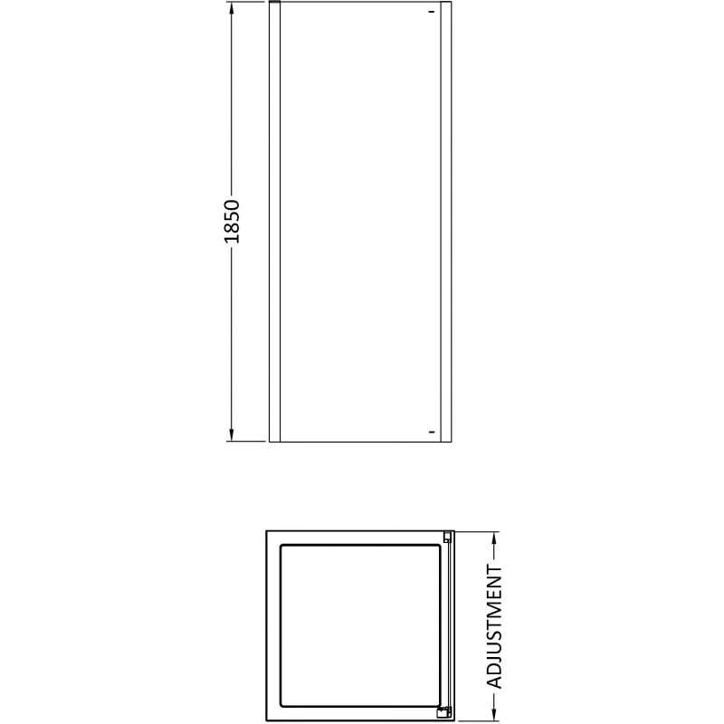 "Pacific" Wetroom 6mm Side Panels For Shower Enclosures