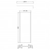 Wall Fixed 8mm Outer Framed Wetroom Screens 1850mm(H) - Brushed Brass