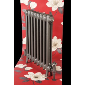 The "Mayfair" 2 Column 490mm (H) Traditional Victorian Cast Iron Radiator - Natural Cast
