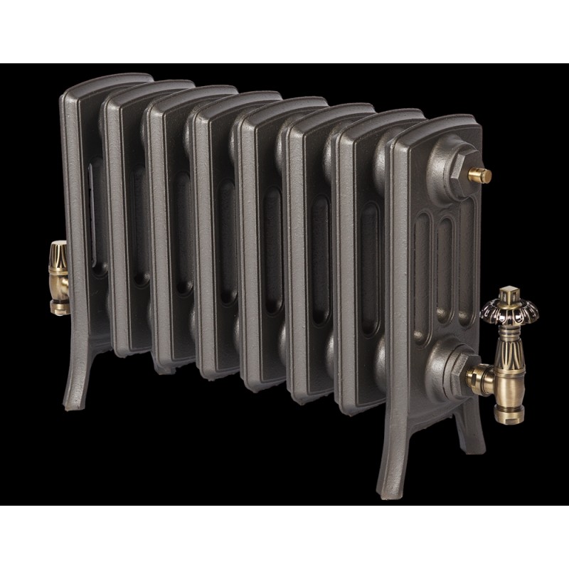 The "Mayfair" 4 Column 360mm (H) Traditional Victorian Cast Iron Radiator - Natural Cast