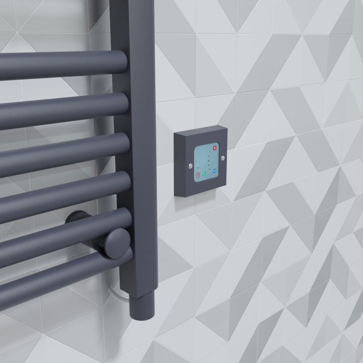 NOVA Anthracite Electric Heating Elements & Wall Controller