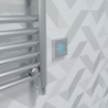 "NOVA" Silver Electric Heating Elements (150W to 800W) & Silver Wall Controller - Insitu