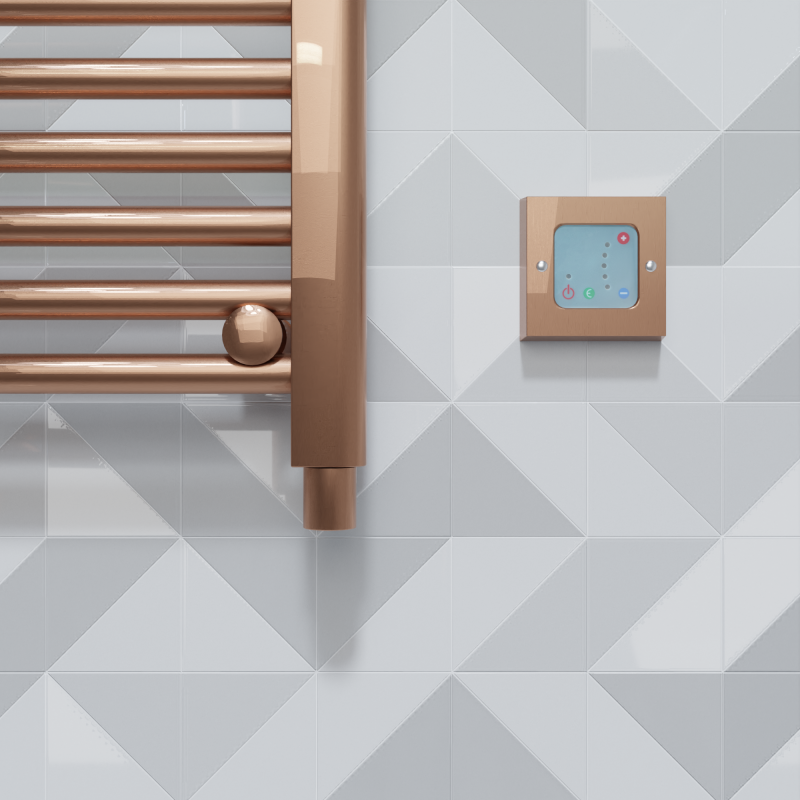 "NOVA" Copper Electric Heating Elements (150W to 800W) & Copper Wall Controller - Insitu