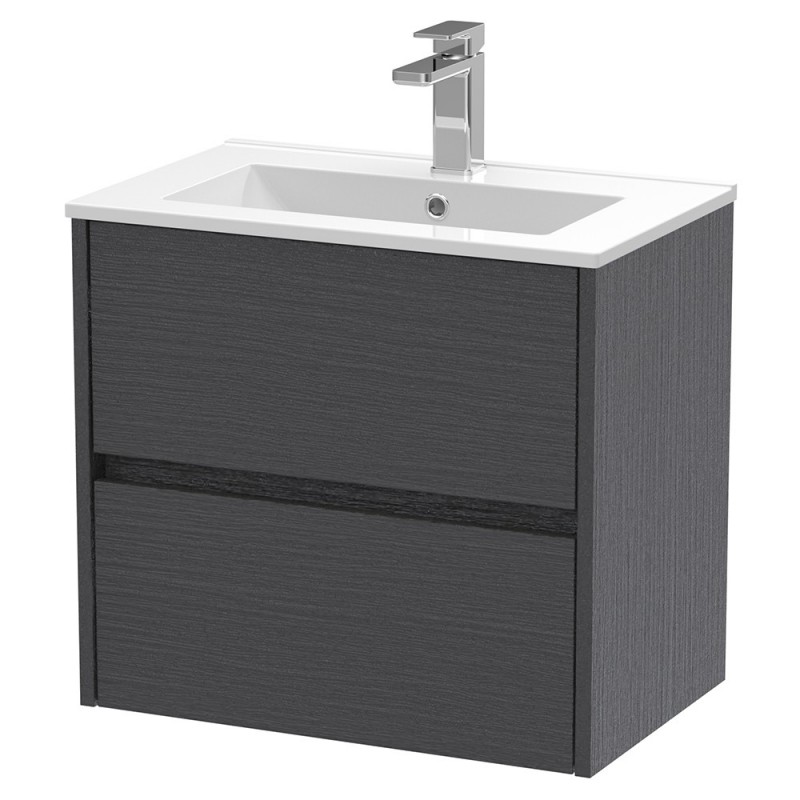 Havana 600mm Wall Hung Double Drawer Vanity Units