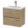 Havana 600mm Wall Hung Double Drawer Vanity Units