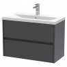 Havana 800mm Wall Hung Double Drawer Vanity Units