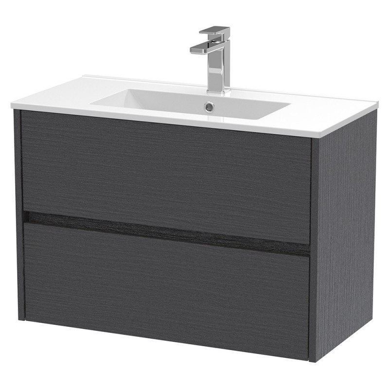 Havana 800mm Wall Hung Double Drawer Vanity Units